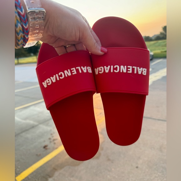 MENS BALENCIAGA POOL SLIDES 🌊 Size 9 - Picture 9 of 10